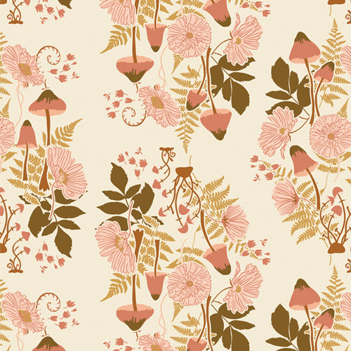 Wild Forgotten Fern and Fungus in Almond by Bonnie Christine WFG-77603