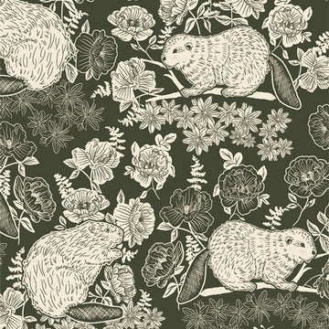 Wild Forgotten Beaver and Bloom in Sycamore by Bonnie Christine WFG-77611