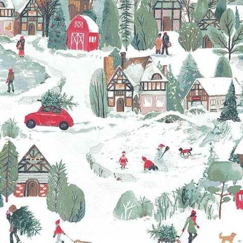 Wintertale Winter Village in Snowy in Snowy by Katarina Roccella WNT12266