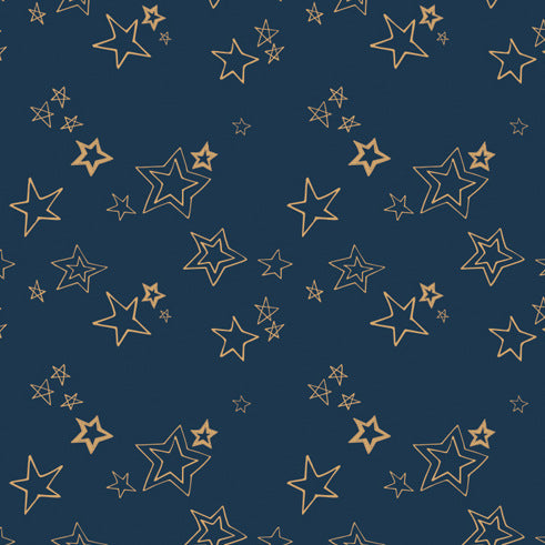 Wild and Free Midnight Roof Metallic by Art Gallery Fabrics