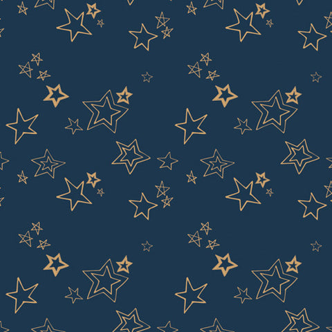 Wild and Free Midnight Roof Metallic by Art Gallery Fabrics