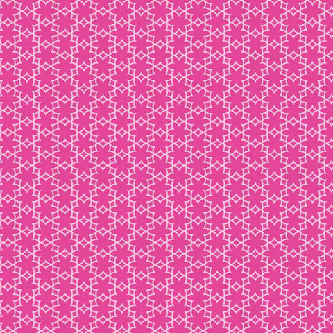 Wildflower Meadow Flowers in Hot Pink by Melly&Me for Riley Blake Designs