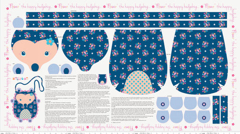 Wildflower Meadow Panel in Blue by Riley Blake Designs