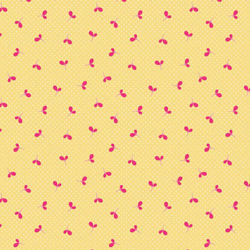 Wildflower Meadow Spots on Yellow by Melly&Me for Riley Blake Designs