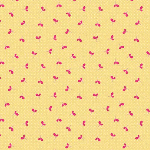 Wildflower Meadow Spots on Yellow by Melly&Me for Riley Blake Designs