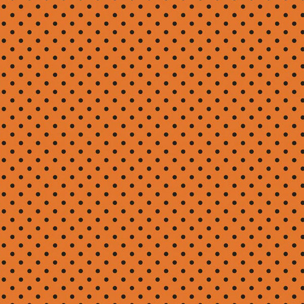 Witch Hazel Witch Dot on Orange by Riley Blake Designs