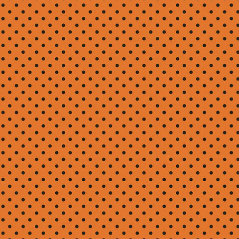Witch Hazel Witch Dot on Orange by Riley Blake Designs