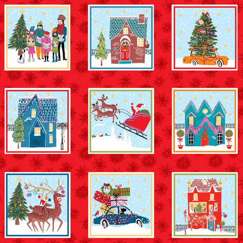 Wonderland Labels by Makower UK 35" panel