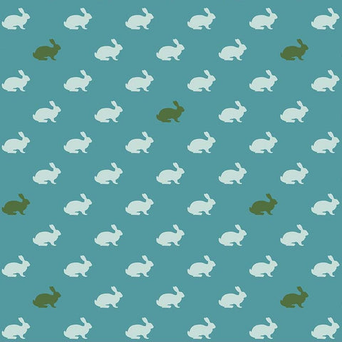 Wonderland Rabbit in Blue by Melissa Mortenson for Riley Blake Designs
