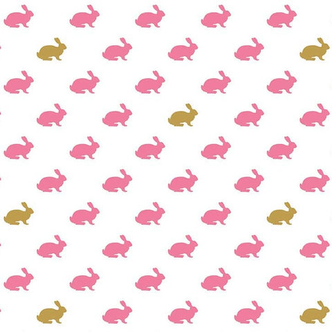 Wonderland Rabbit on White by Melissa Mortenson for Riley Blake Designs