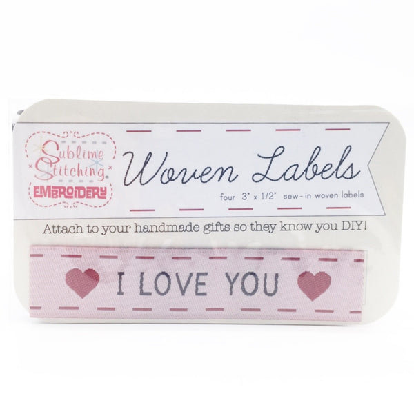 Woven Labels I Love You