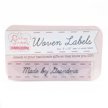 Woven Labels Made by Grandma