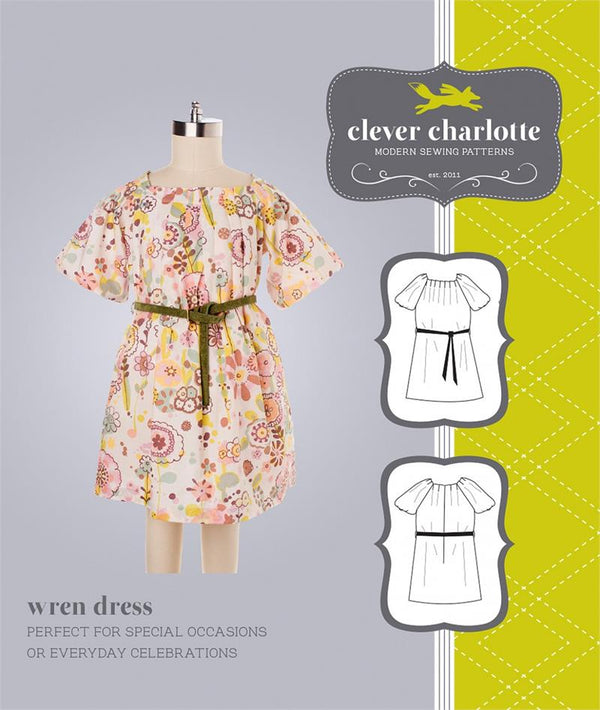 Wren Dress Sewing Pattern by Clever Charlotte
