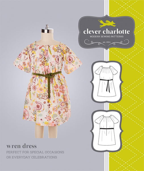 Wren Dress Sewing Pattern by Clever Charlotte