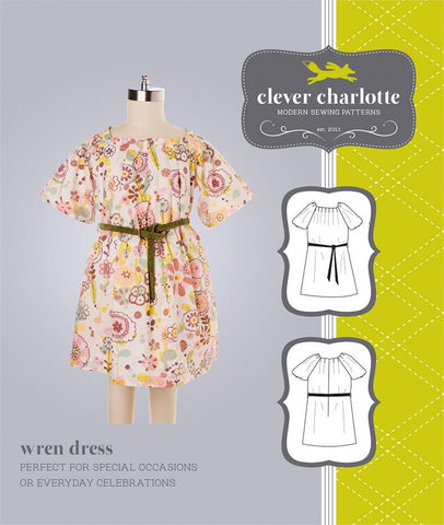 Wren Dress Sewing Pattern by Clever Charlotte