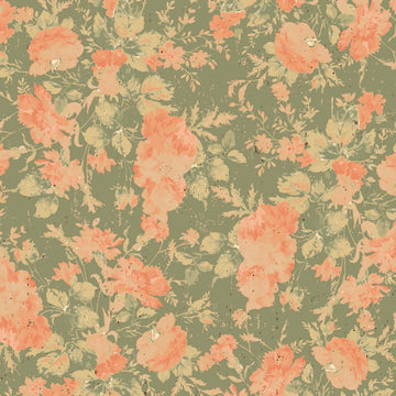 Love Lives Here Olive Floral