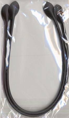 Faux Leather 20" Black Bag Handles