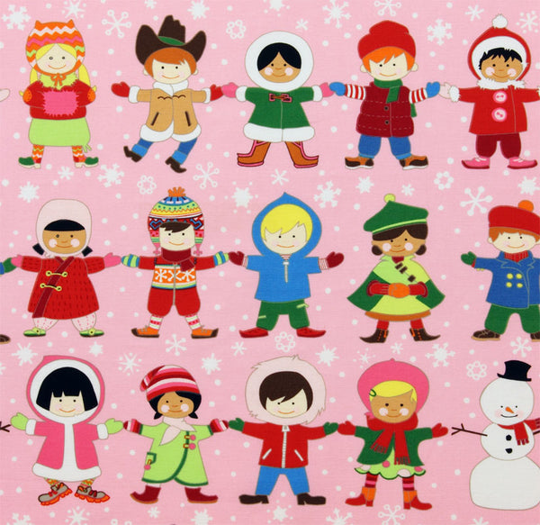 You and Me Merry in pink by Alexander Henry Fabrics