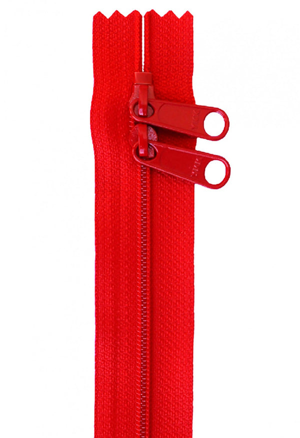 Handbag Double Slide Zipper in Red 40 inch By Annie