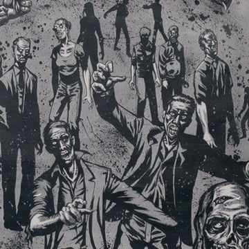 Zombie in Charcoal by Alexander Henry Fabrics