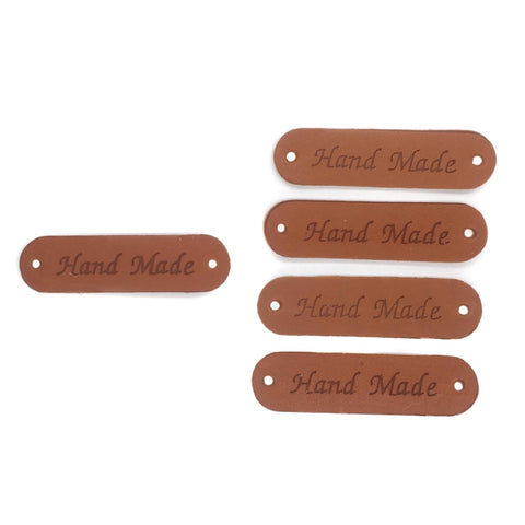 Handmade Label in Faux Leather
