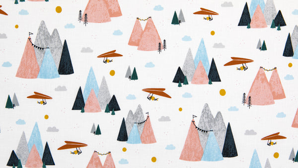 Summer Skies Mountain Skies in Blush by Aljit Emmens