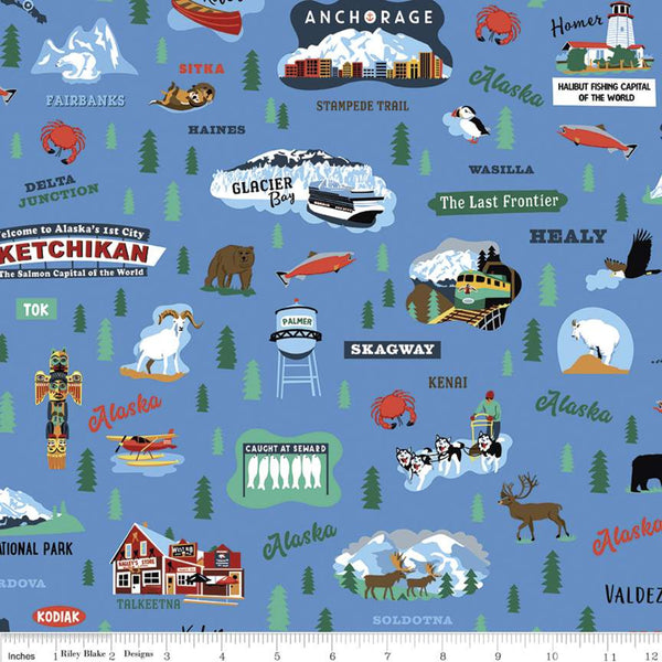 Alaska State on Blue