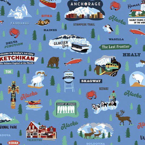 Alaska State on Blue