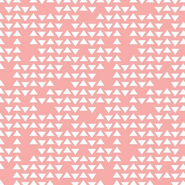 Triangles on Coral by Simple Simon & Company for Riley Blake Designs