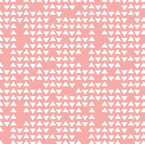 Triangles on Coral by Simple Simon & Company for Riley Blake Designs