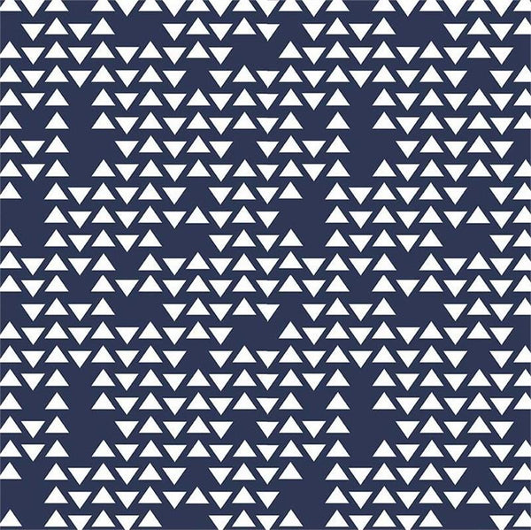 Triangles on Navy by Simple Simon & Company for Riley Blake Designs
