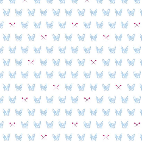 Blue Carolina Edie on White