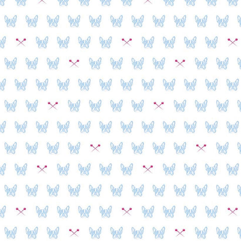 Blue Carolina Edie on White