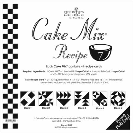 Cake Mix Recipe #7 by Miss Rosie's Quilt Co for Moda