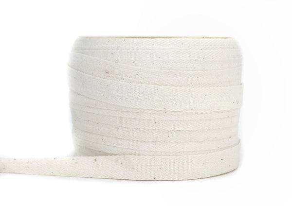 Ivory Cotton Twill Tape 1/2"