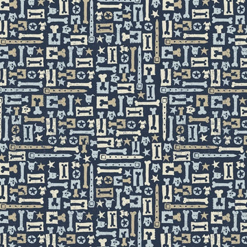 Doglandia Collarbone on Navy