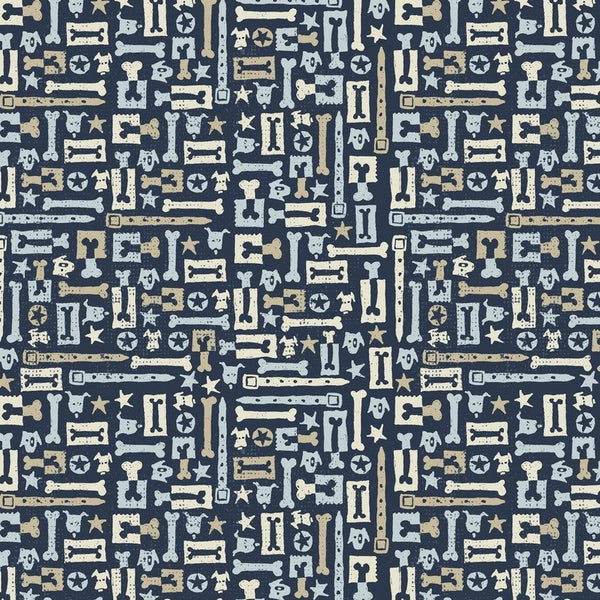 Doglandia Collarbone on Navy