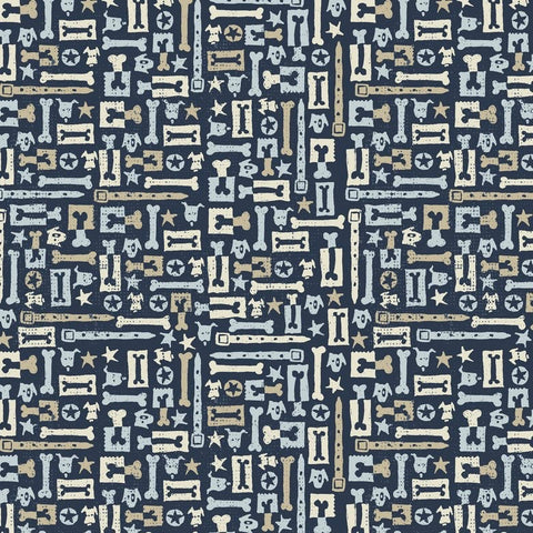 Doglandia Collarbone on Navy