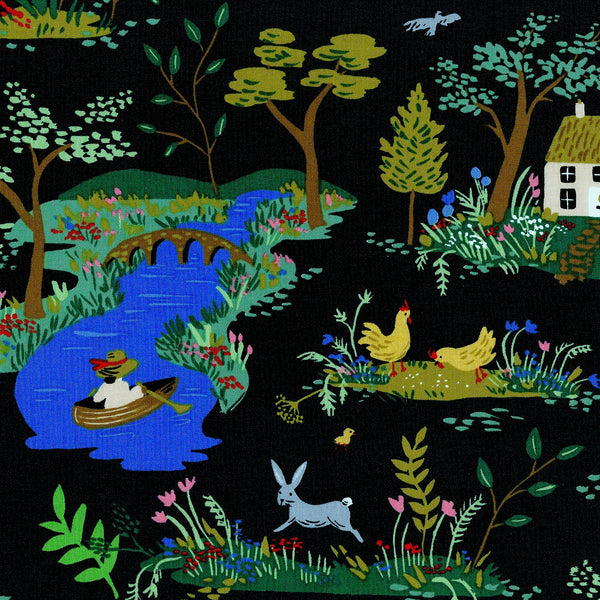 English Garden Garden Toile Navy