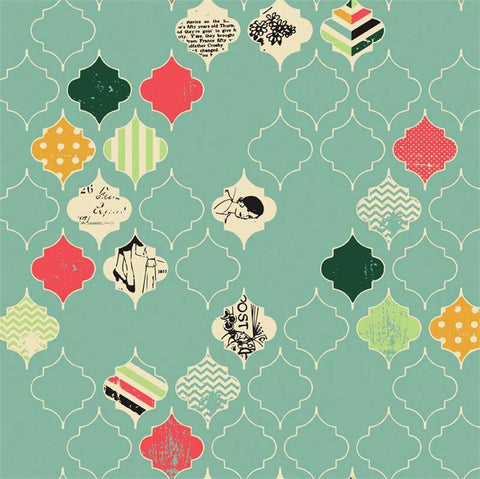 Fancy and Fabulous Loving Life in Mint by Fancy Pants Designs for Riley Blake Designs