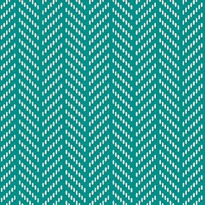 Hello Jane Herringbone on Teal