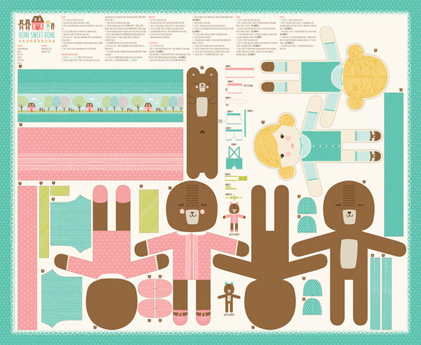 Home Sweet Home Doll Panel