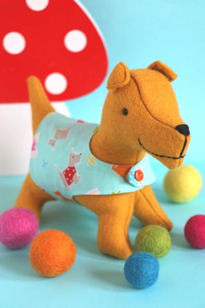 Spanner Plush Dog Sewing Pattern by Jodie Carleton