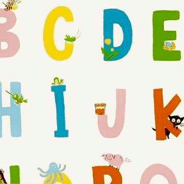 Kinder Alphabet White