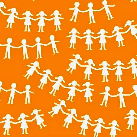 Kinder Paper Dolls Orange