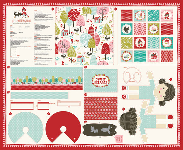 Lil' Red Riding Hood Doll Panel