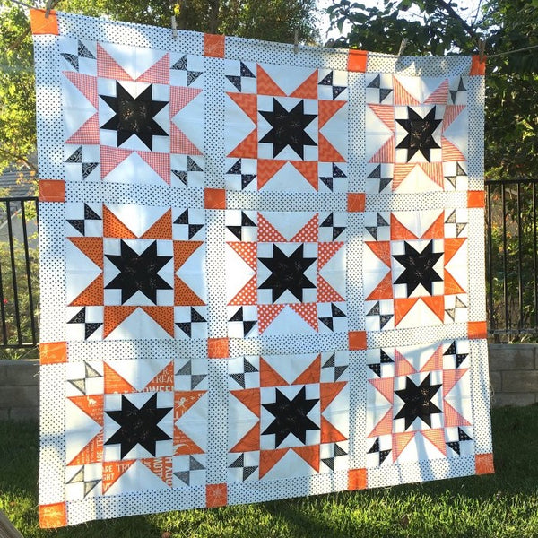 Scaredy Cat October Stars Quilt Kit by Amanda Niederhauser