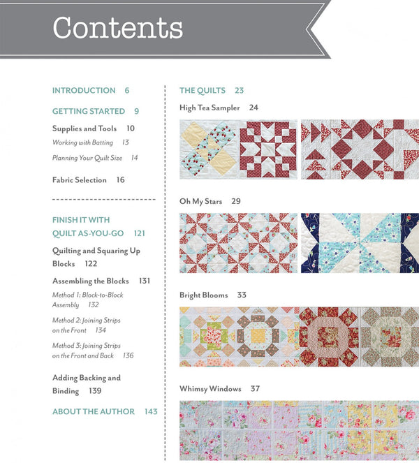 Quilt As-You-Go Made Vintage Quilt Book