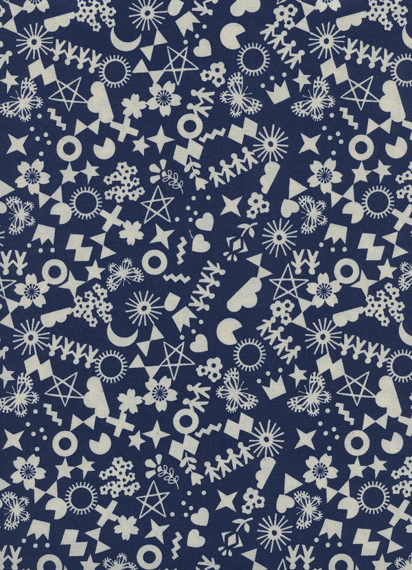 Paper Cuts Cut It Out in Navy by Rashida Coleman-Hale