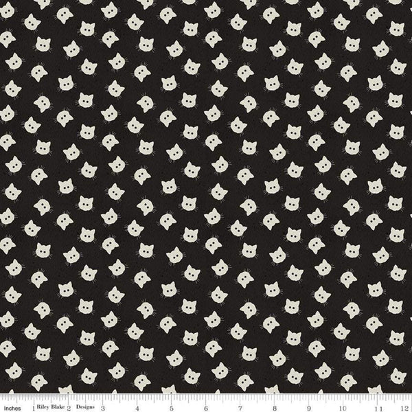 Costume Maker's Ball Scaredy Cat Buttons Black